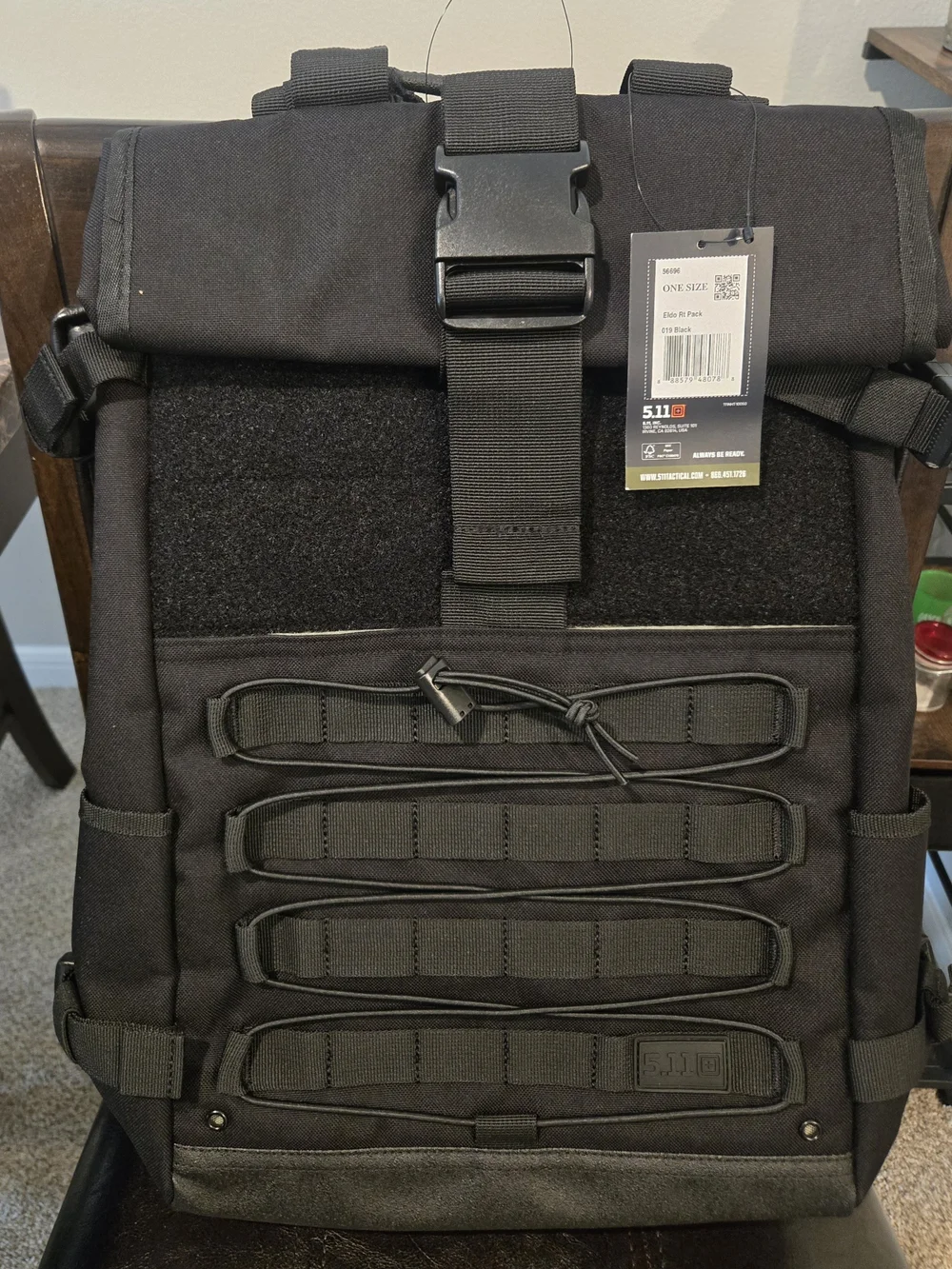 5.11 Tactical Black Roll-Top Backpack